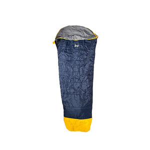 Slumberjack Mummy Sleeping Bag Extends Hooded Go n Grow 30 F Blue Yellow Camping